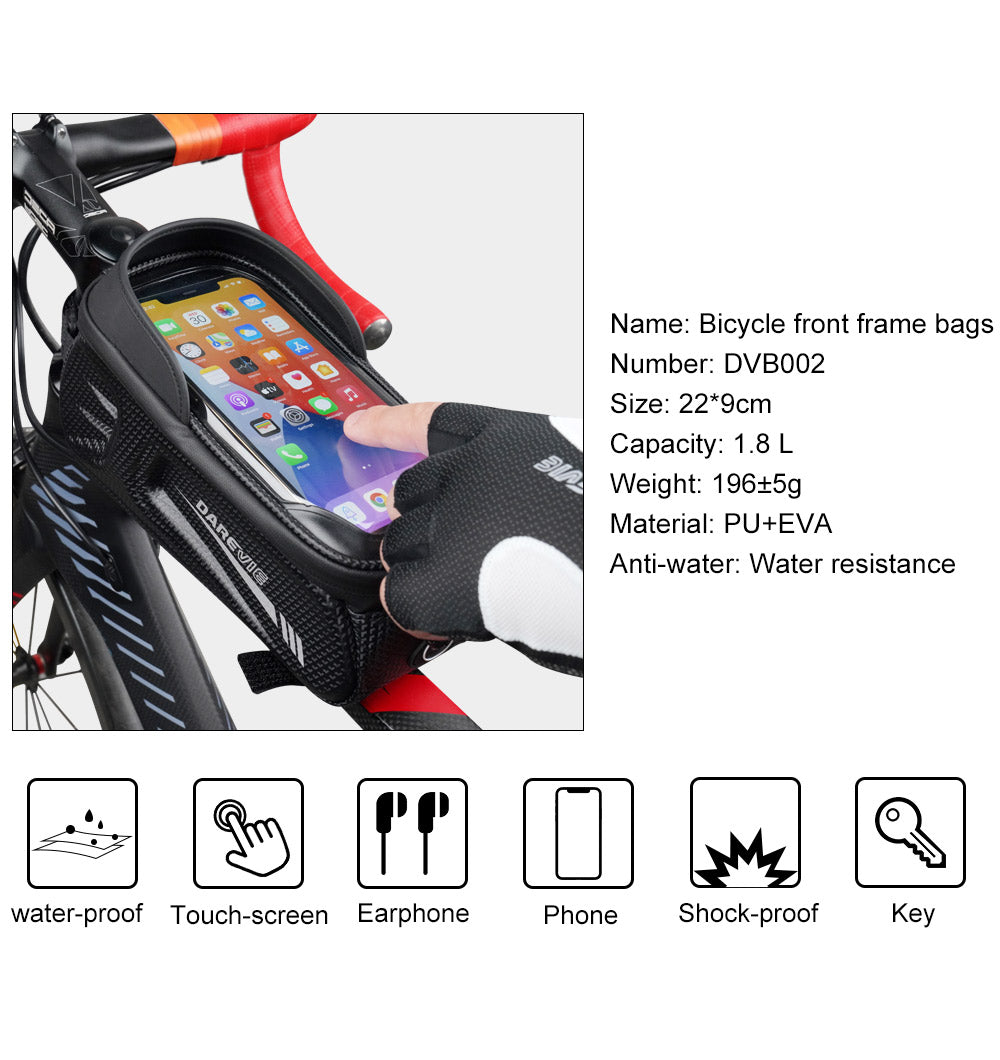 BICYCLE FRONT FRAME BAG