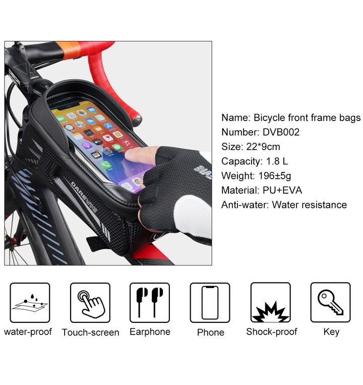 BICYCLE FRONT FRAME BAG