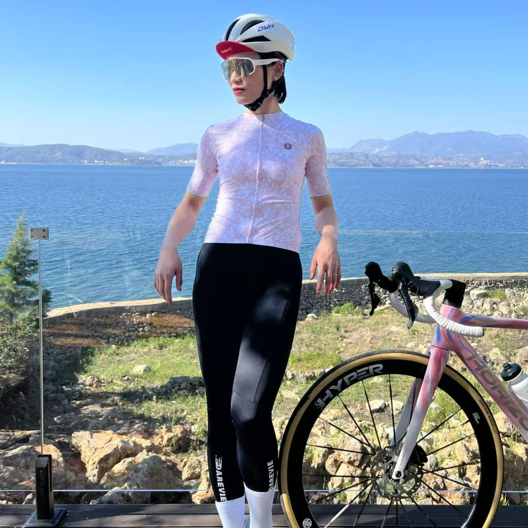WOMEN'S FLOWER CYCLING JERSEY