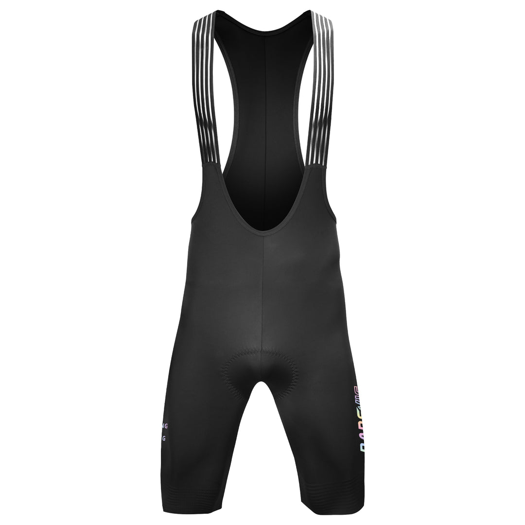 SEAMLESS CYCLING BIB SHORTS-ITALY ELASTIC INTERFACE PAIRS HP PAD