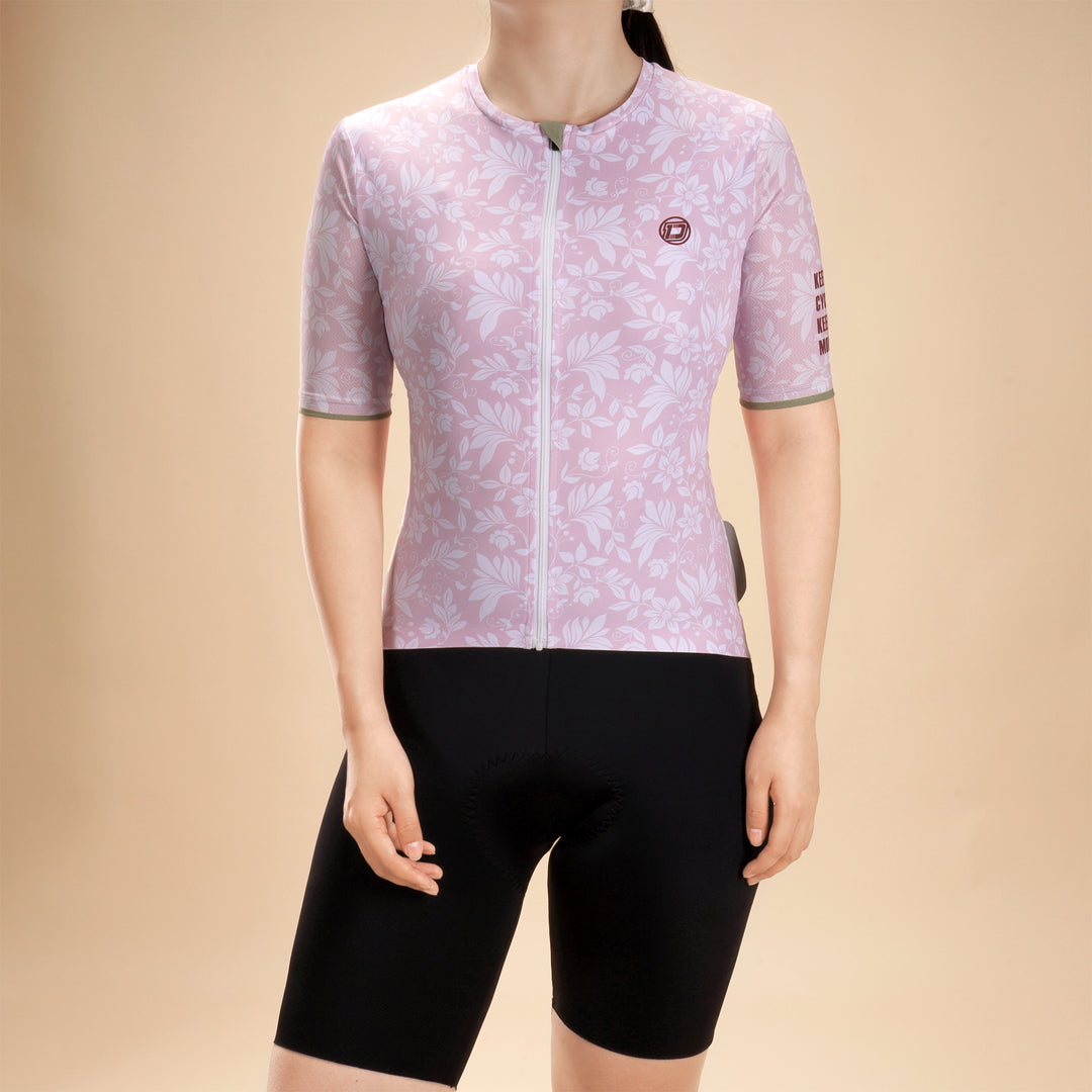 WOMEN'S FLOWER CYCLING JERSEY