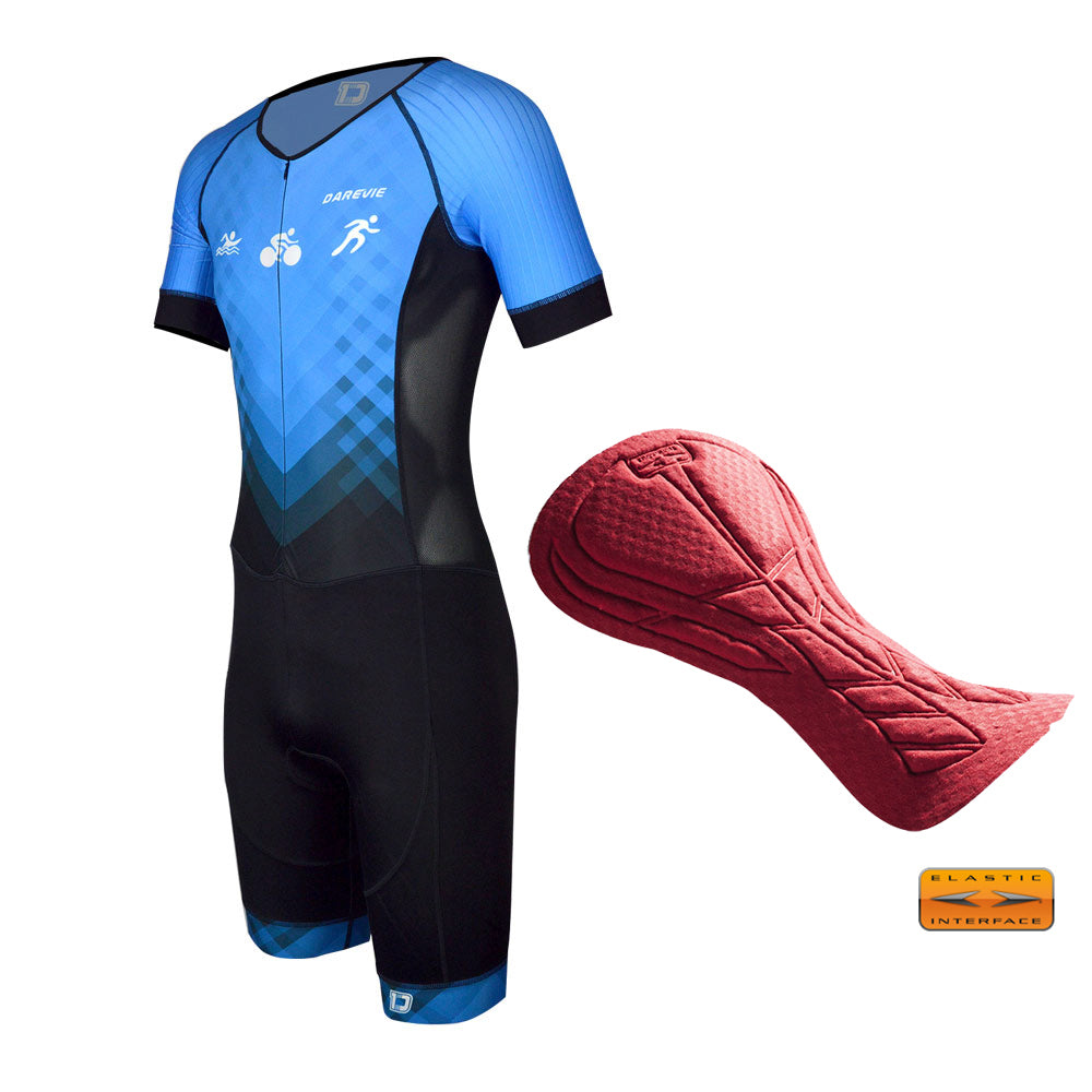ENDURAFLEX CYCLING TRIATHLON SUIT-ITALY ELASTIC INTERFACE PAD