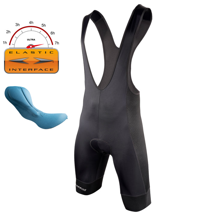 FISH SCALE CYCLING BIB SHORTS-ITALY ELASTIC INTERFACE PAD
