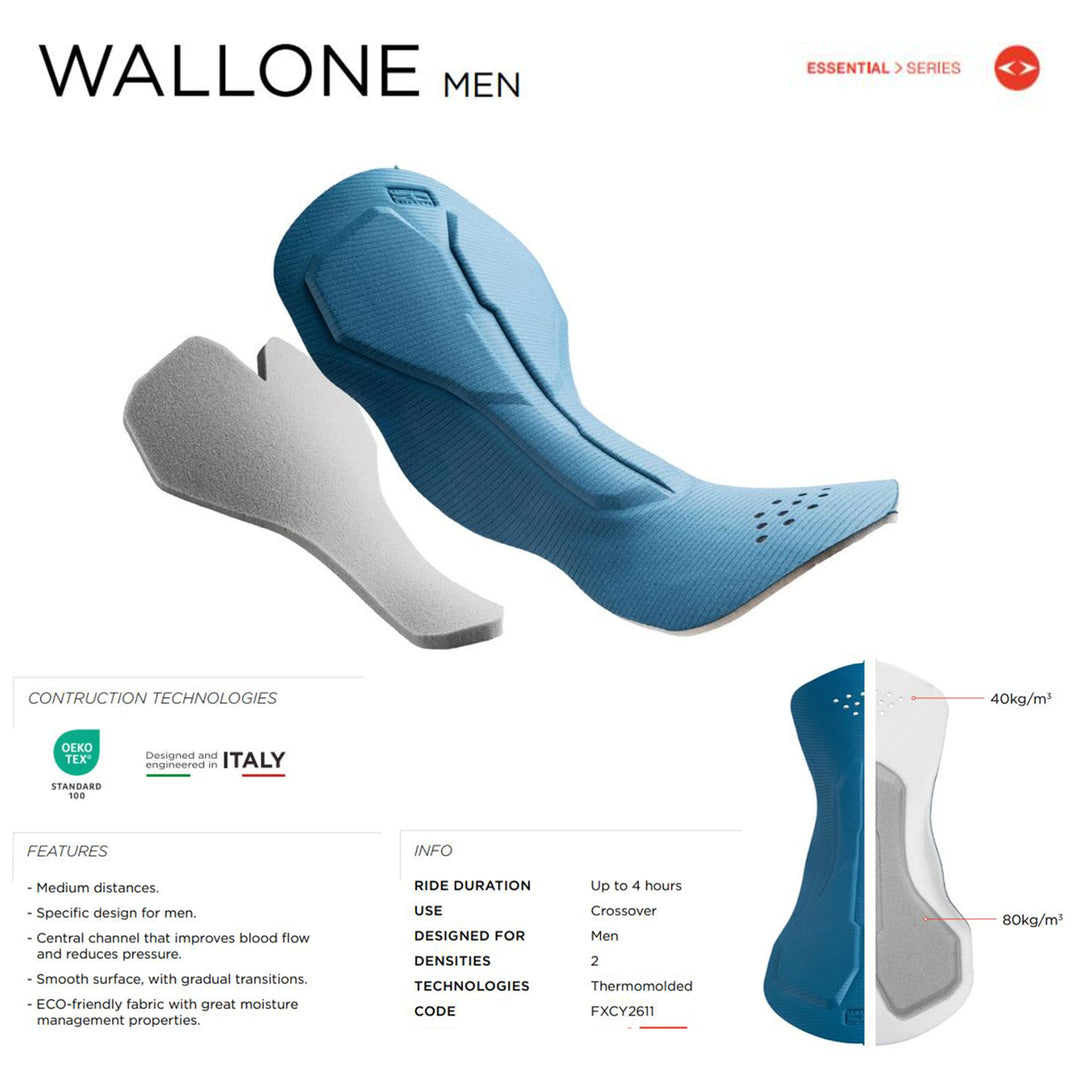 LUNEXT ONE PIECE CYCLING BIB SHORTS-ITALY ELASTIC INTERFACE WALLONE PAD