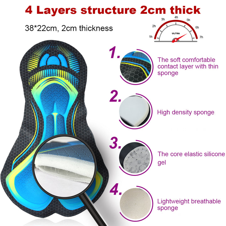 BREEZE RIDE CYCLING BIB TIGHTS