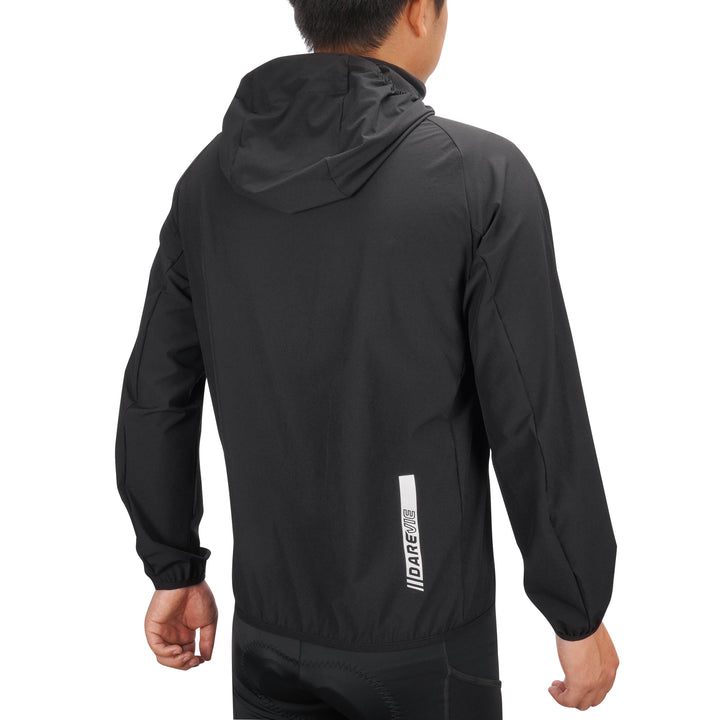 HOODED CYCLING WINDBREAKER JACKET
