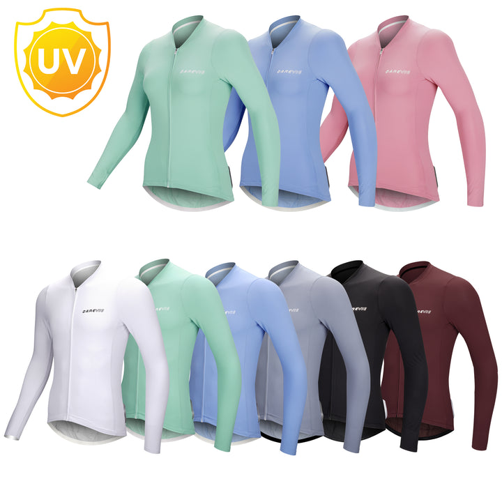 WOMEN'S BAMBOO CARBON LS CYCLING JERSEY