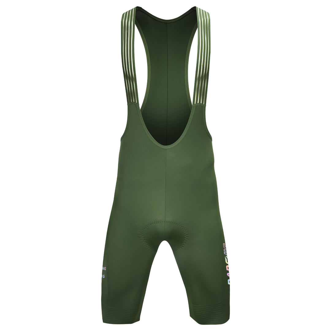 SEAMLESS CYCLING BIB SHORTS-ITALY ELASTIC INTERFACE PAIRS HP PAD