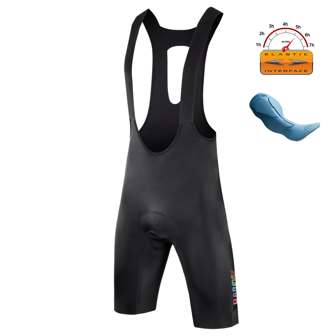 LUNEXT ONE PIECE CYCLING BIB SHORTS-ITALY ELASTIC INTERFACE WALLONE PAD