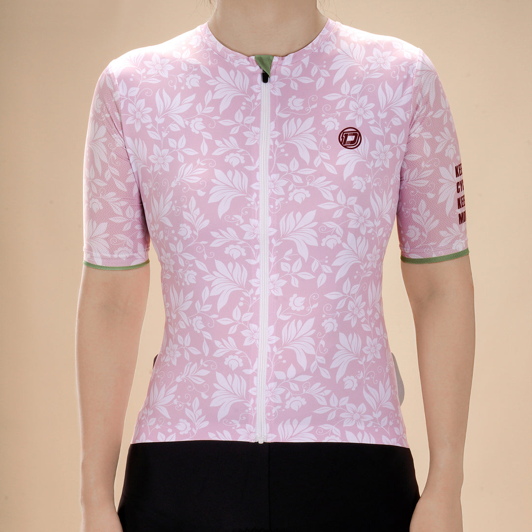 WOMEN'S FLOWER CYCLING JERSEY