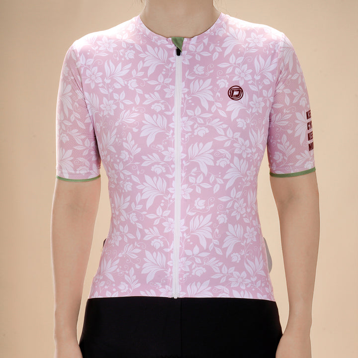 WOMEN'S FLOWER CYCLING JERSEY