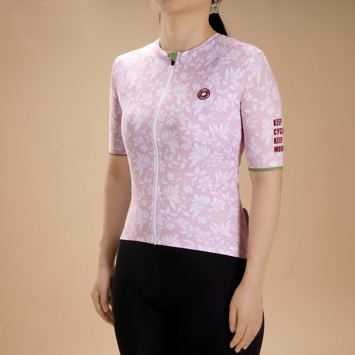 WOMEN'S FLOWER CYCLING JERSEY