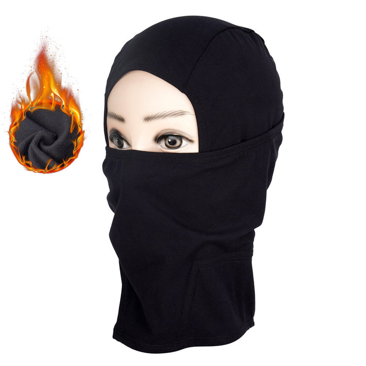 FUZZY WARM THERMAL CYCLING TURBAN