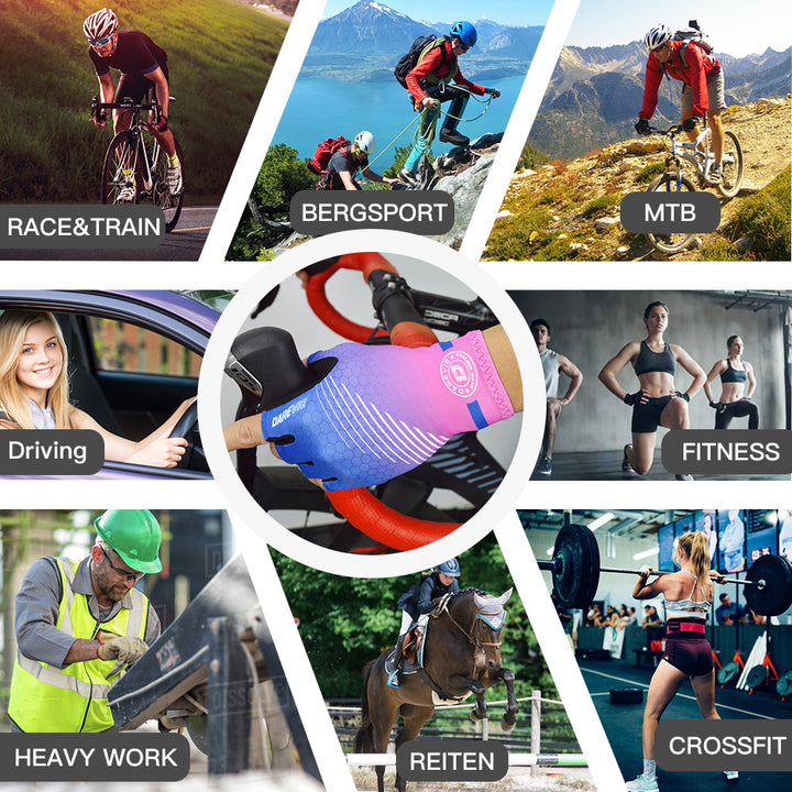 VENTEXTECH HALF FINGER CYCLING GLOVES