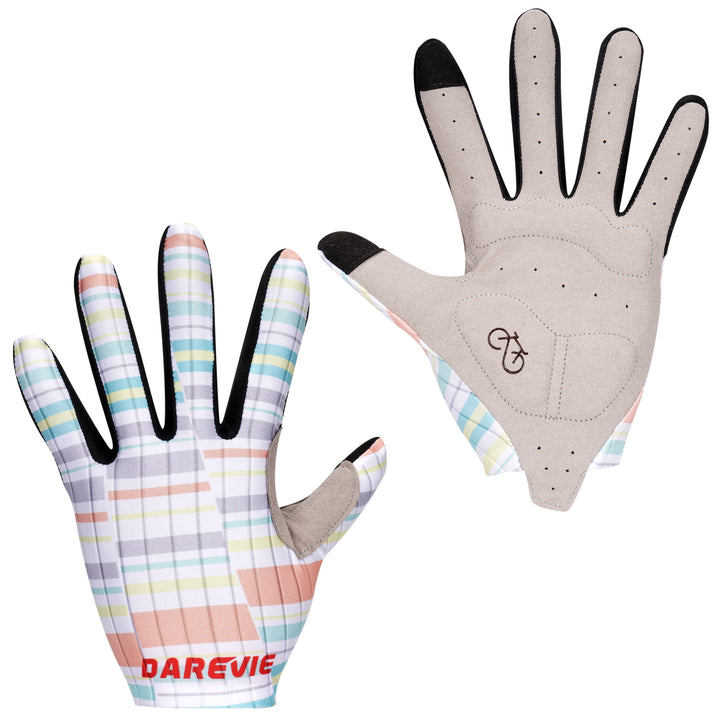 STRIPED LONG-FINGER CYCLING GLOVES