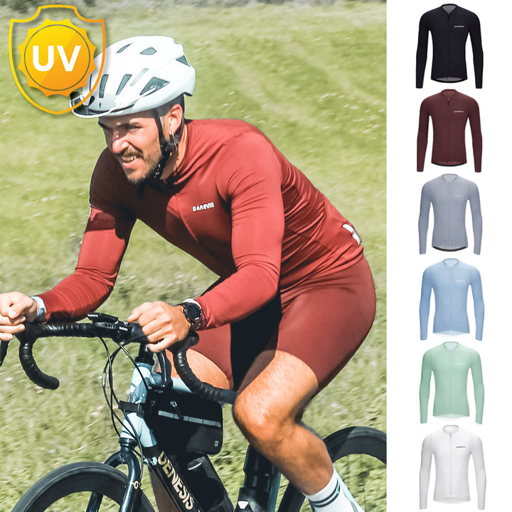 MEN'S BAMBOO CARBON LS CYCLING JERSEY