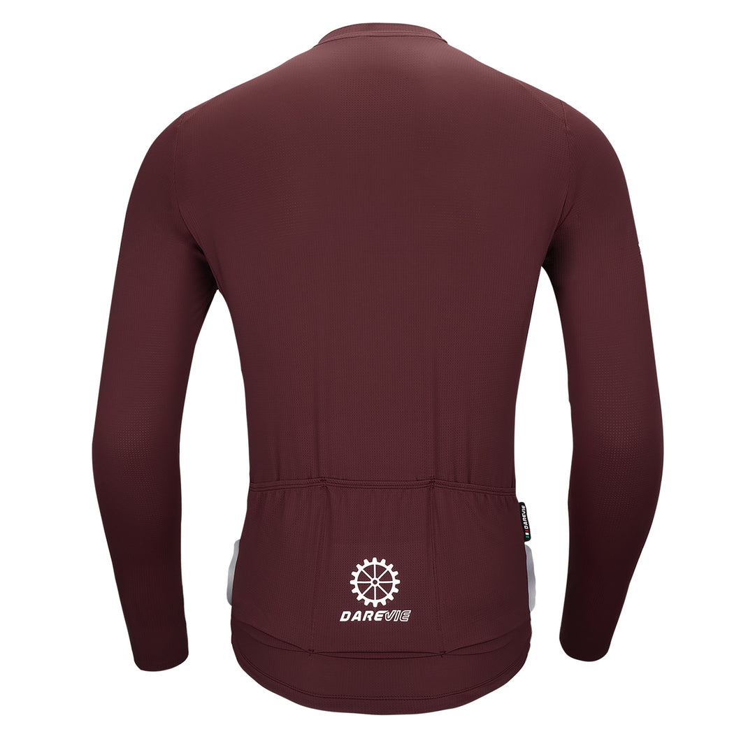 MEN'S BAMBOO CARBON LS CYCLING JERSEY