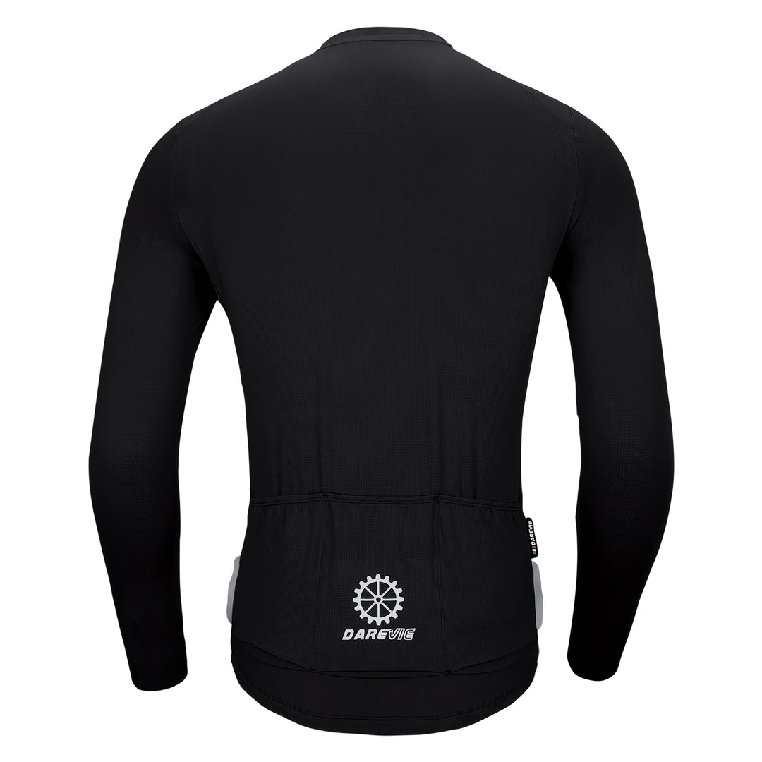 MEN'S BAMBOO CARBON LS CYCLING JERSEY