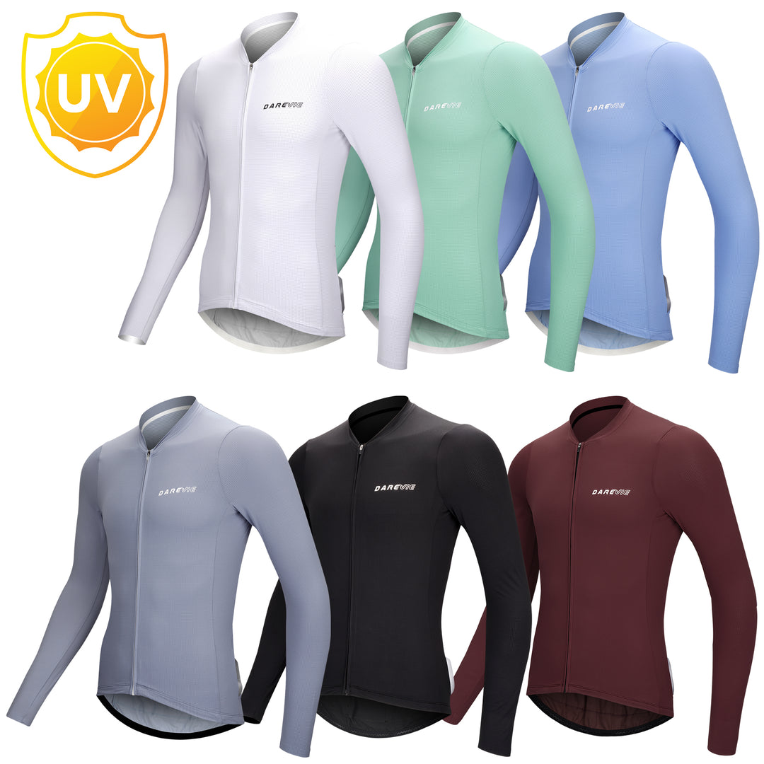 MEN'S BAMBOO CARBON LS CYCLING JERSEY