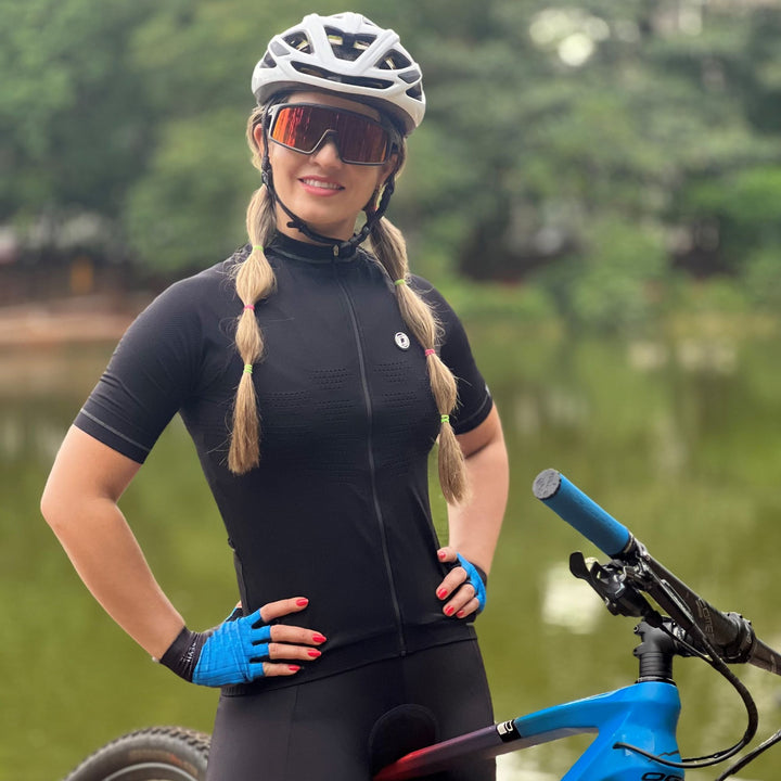 KNITTED COMPRESSION CYCLING JERSEY