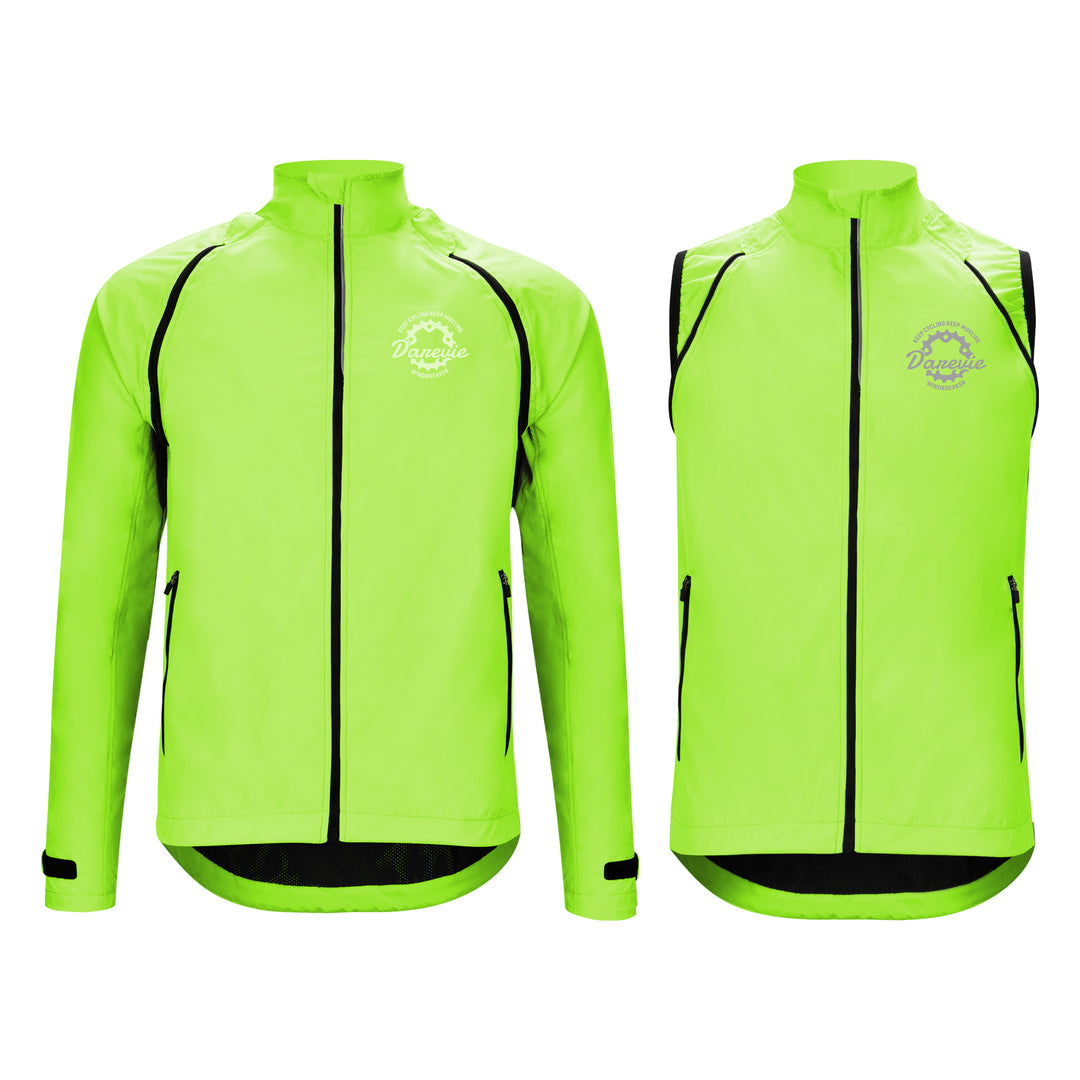 2 IN 1 WINDPROOF CYCLING WINDBREAKER JACKET