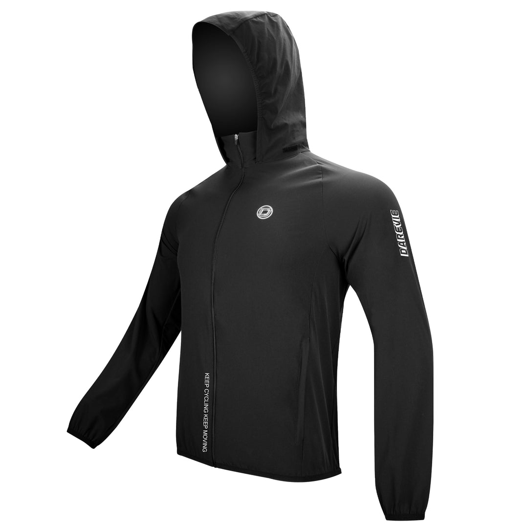 HOODED CYCLING WINDBREAKER JACKET