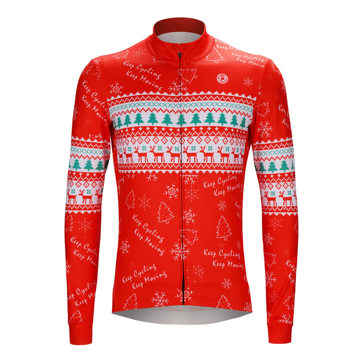 CHRISTMAS LS CYCLING JERSEY