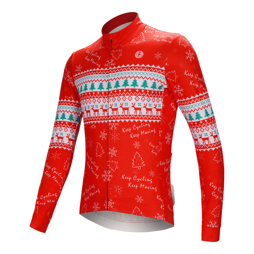 CHRISTMAS LS CYCLING JERSEY