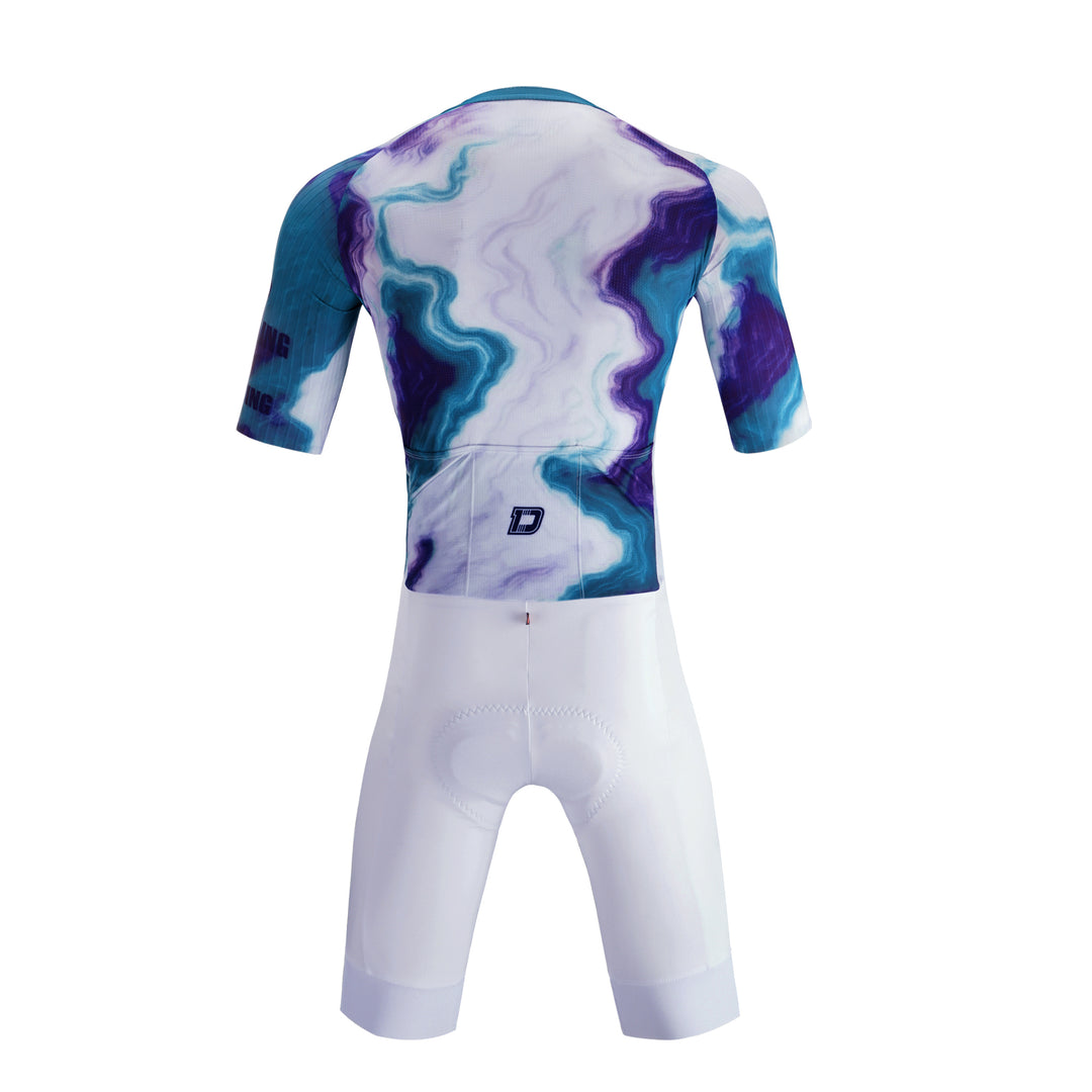 E.C. LUXRIDE AERO CYCLING SKINSUIT-ITALY ELASTIC INTERFACE PAD