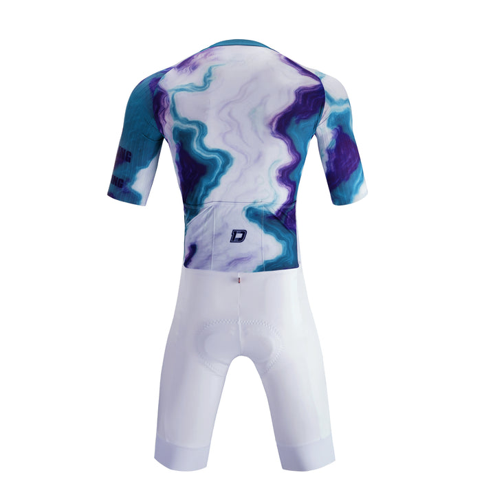 E.C. LUXRIDE AERO CYCLING SKINSUIT-ITALY ELASTIC INTERFACE PAD