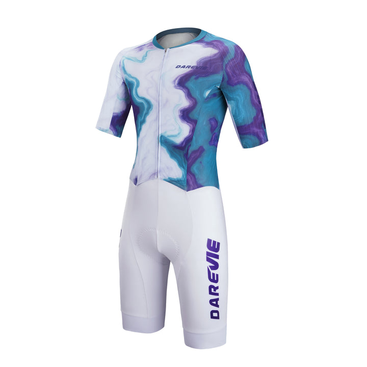 E.C. LUXRIDE AERO CYCLING SKINSUIT-ITALY ELASTIC INTERFACE PAD