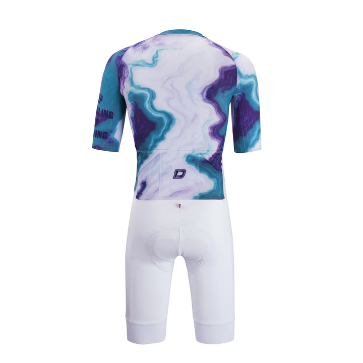 E.C. LUXRIDE AERO CYCLING SKINSUIT-ITALY ELASTIC INTERFACE PAD