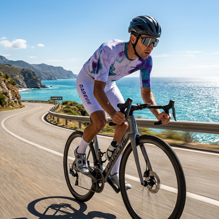 E.C. LUXRIDE AERO CYCLING SKINSUIT-ITALY ELASTIC INTERFACE PAD