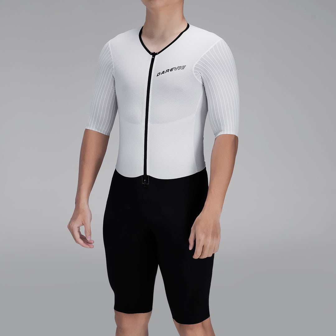 AERO CYCLING SPEED SKINSUIT FRONT POCKETS-ITALY ELASTIC INTERFACE PAD