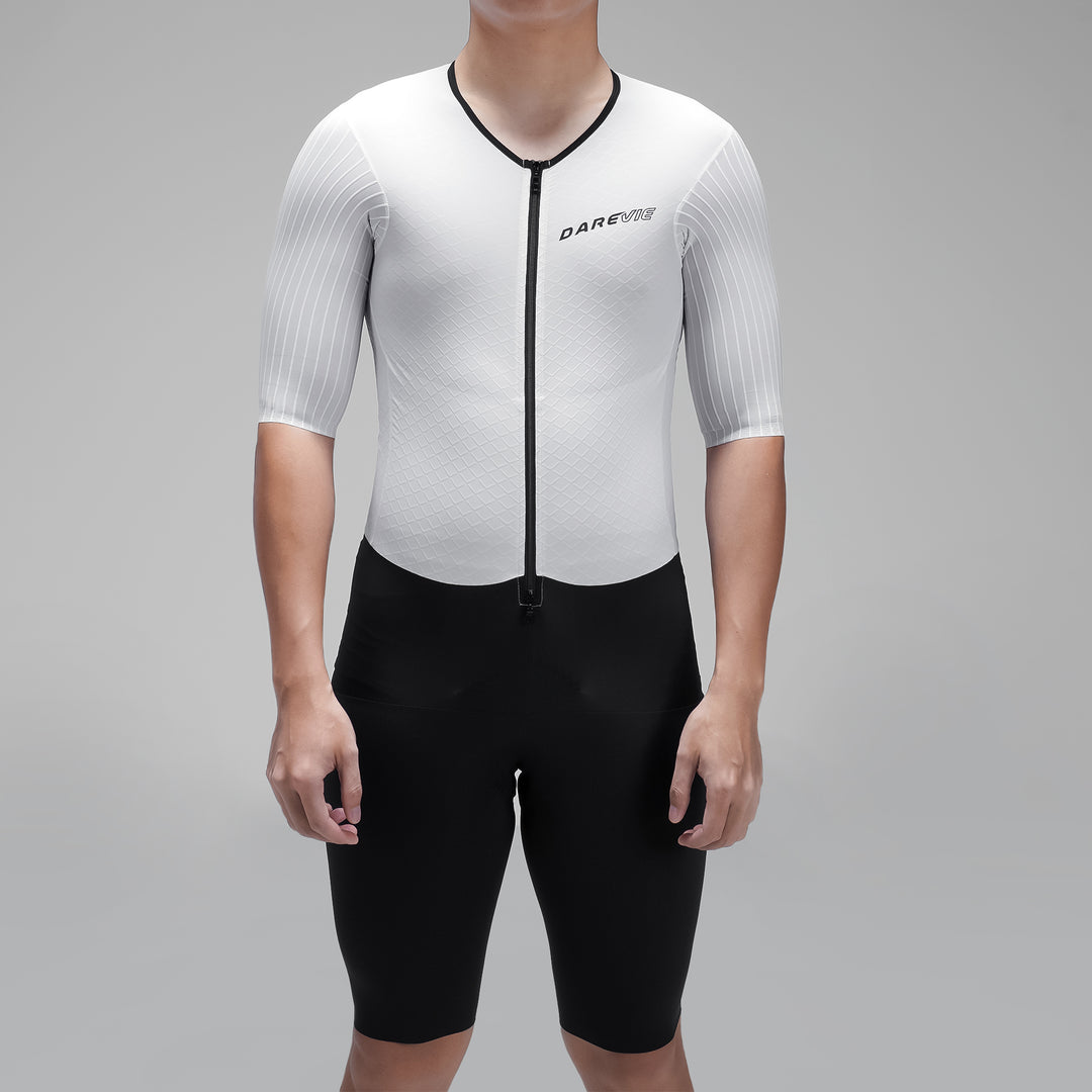 AERO CYCLING SPEED SKINSUIT FRONT POCKETS-ITALY ELASTIC INTERFACE PAD