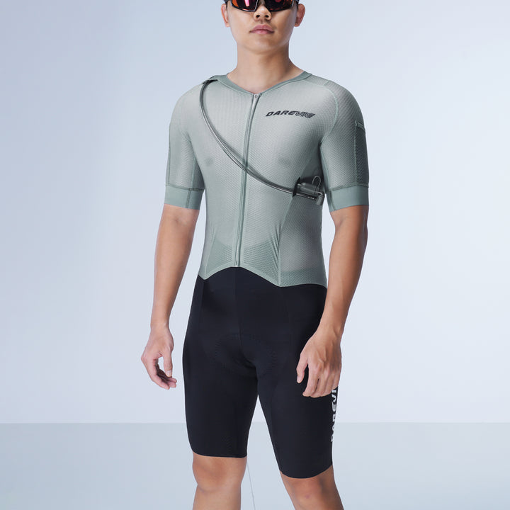 GRAVEL HYDRATION CYCLING SKINSUIT-ITALY ELASTIC INTERFACE PAD