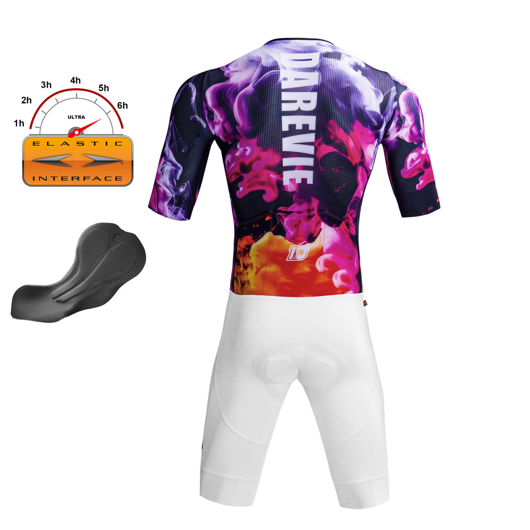 AURA CYCLING SKINSUIT-ITALY ELASTIC INTERFACE PAD