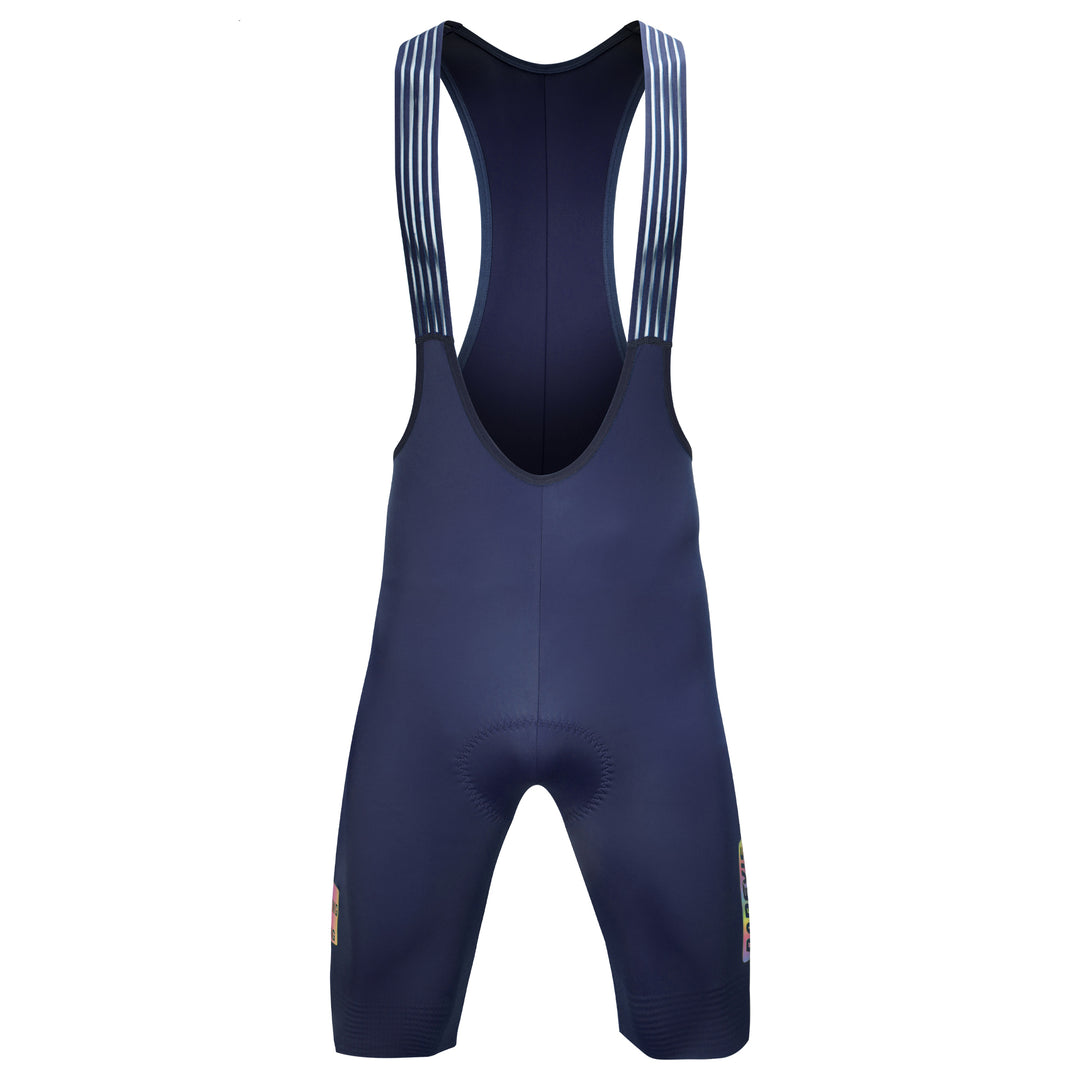 SEAMLESS CYCLING BIB SHORTS-ITALY ELASTIC INTERFACE BASTOGNE PAD