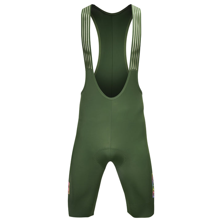SEAMLESS CYCLING BIB SHORTS-ITALY ELASTIC INTERFACE BASTOGNE PAD