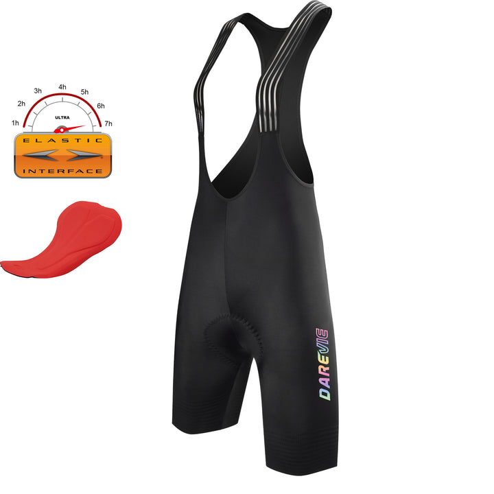 WOMEN'S SEAMLESS CYCLING BIB SHORTS-ITALY ELASTIC INTERFACE BASTOGNE PAD