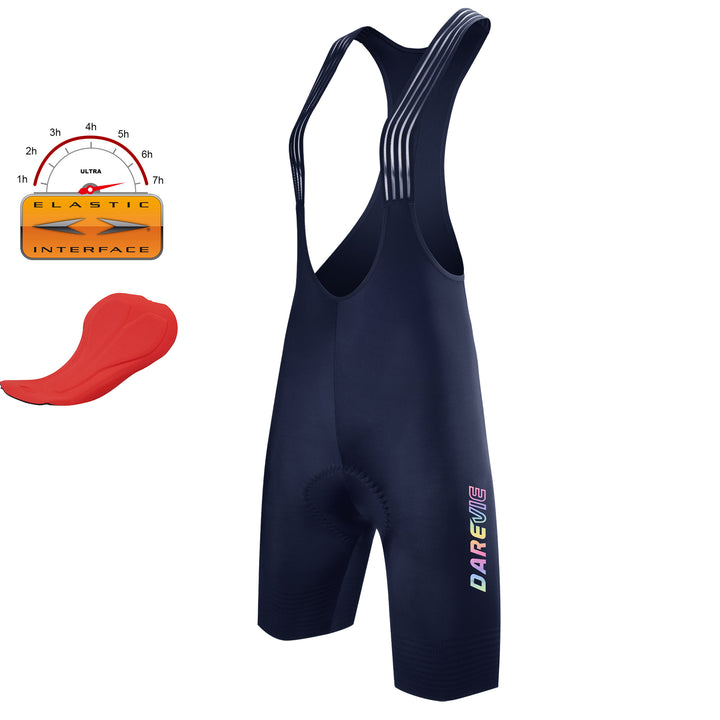 WOMEN'S SEAMLESS CYCLING BIB SHORTS-ITALY ELASTIC INTERFACE BASTOGNE PAD