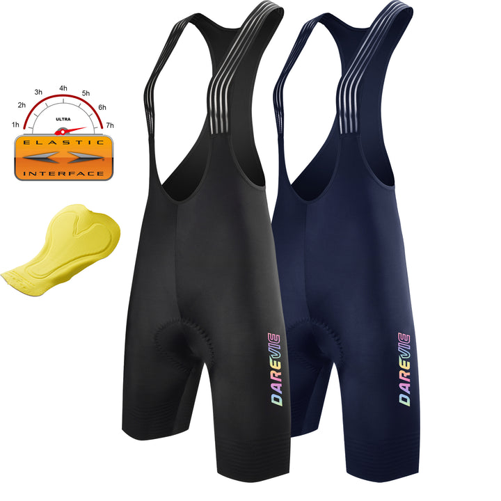 WOMEN'S SEAMLESS CYCLING BIB SHORTS-ITALY ELASTIC INTERFACE PAD