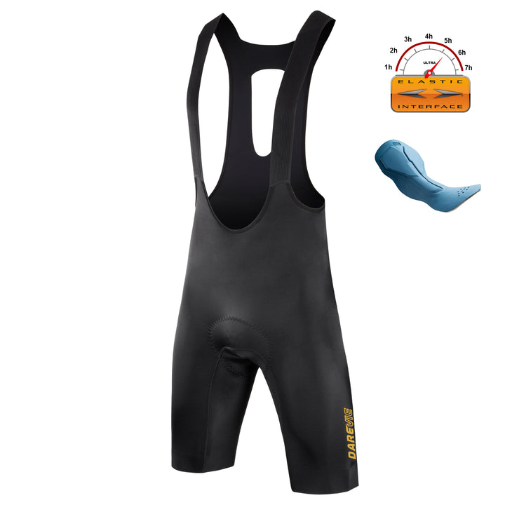 LUNEXT ONE PIECE CYCLING BIB SHORTS-ITALY ELASTIC INTERFACE WALLONE PAD