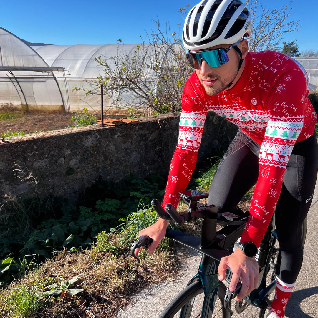 CHRISTMAS LS CYCLING JERSEY