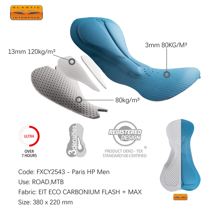 FISH SCALE CYCLING BIB SHORTS-ITALY ELASTIC INTERFACE PAD