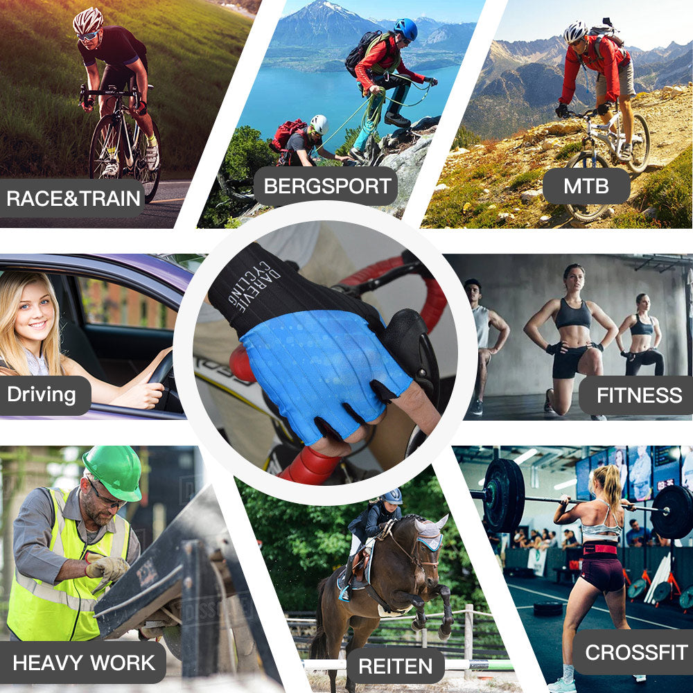 AEROSHIELD HALF FINGER CYCLING GLOVES