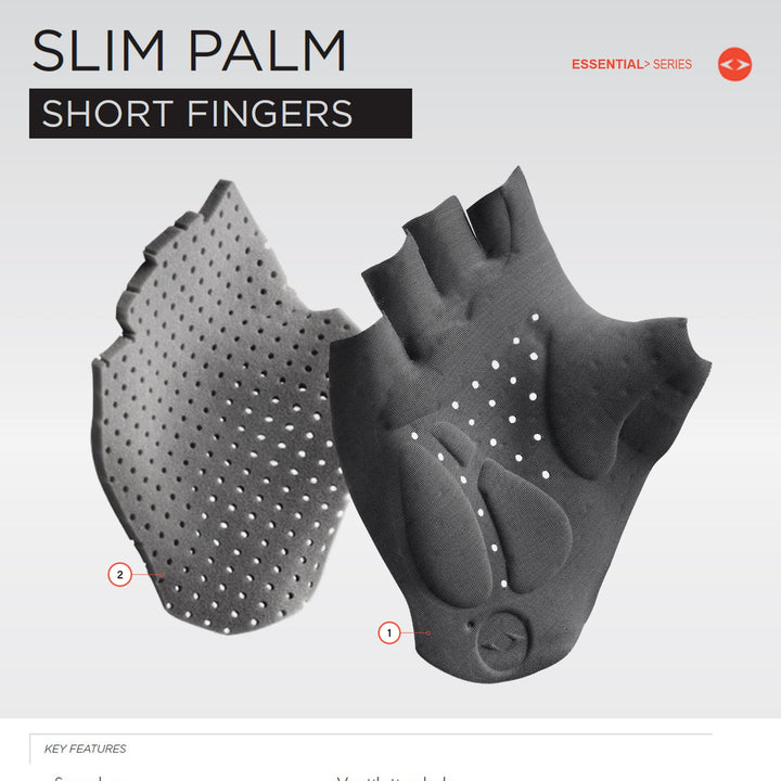 HALF AERO CYCLING GLOVE-ITALY ELASTIC INTERFACE SLIM PALM