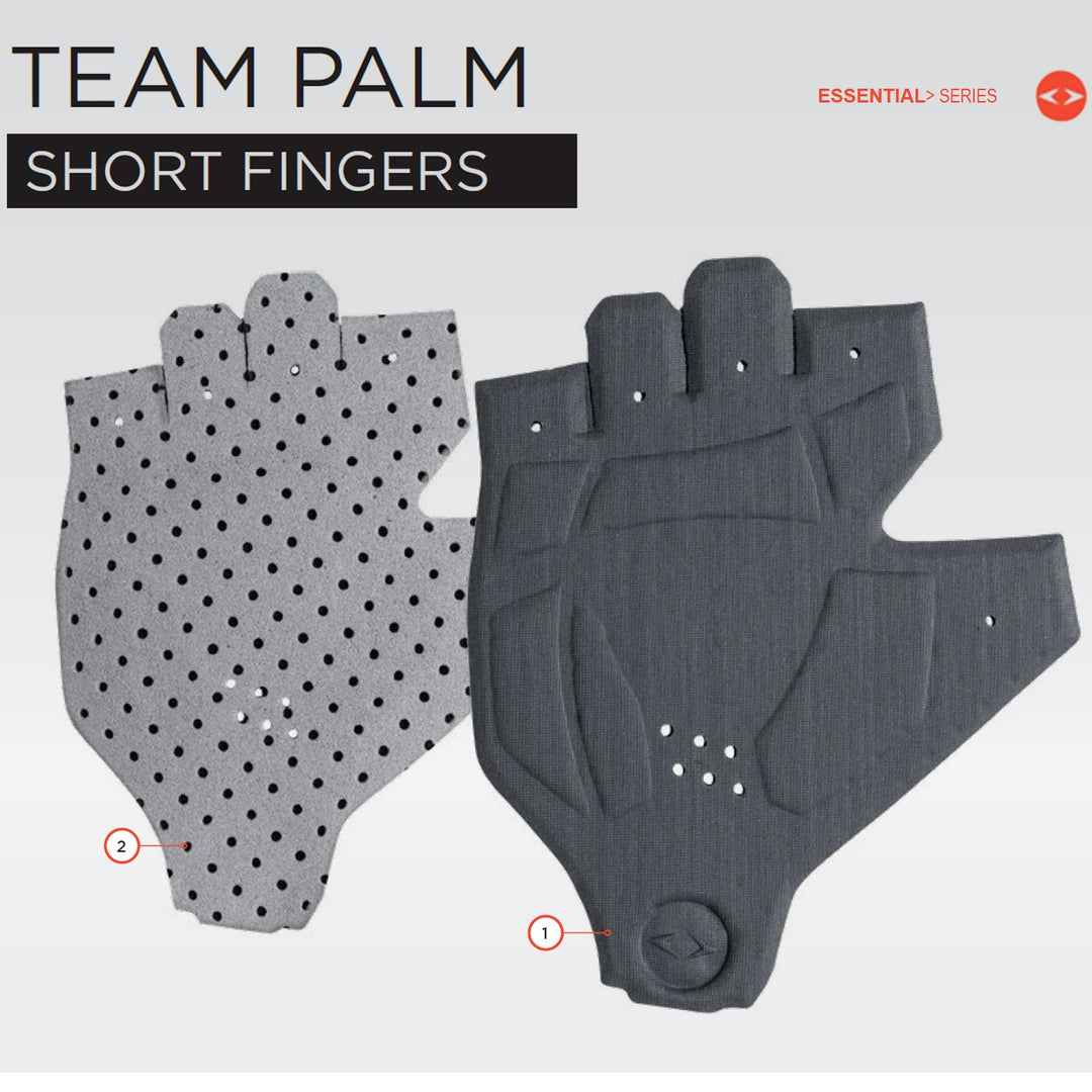 HALF CYCLING GLOVE-ITALY ELASTIC INTERFACE TEAM PALM